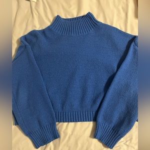 Cropped Blue Sweater